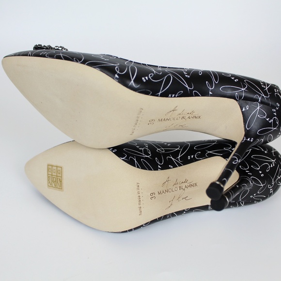 NEW MANOLO BLAHNIK Limited Edition Hangisi Pump - Picture 10 of 11